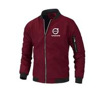 HYFZXWX Veste bomber légère Vo_LVo pour hommes coupe-vent coupe ajustée manteau actif vêtements d'extérieur sport/B/L