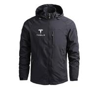 HYFZXWX Veste Te_SLA pour hommes sweat-shirt à capuche imperméable manteau coupe-vent d'extérieur vêtements de sport fitness/A/L