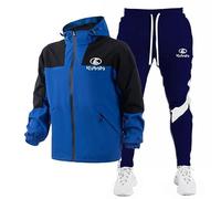 HYFZXWX Vestes imperméables pour hommes ensemble de survêtement Ku-Bota costume de Jogging en plein air pull à capuche + pantalon ensemble d'alpinisme décontracté joggers/D1/XXL