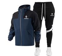 HYFZXWX Vestes imperméables pour hommes ensemble de survêtement Ren-ault costume de Jogging en plein air pull à capuche + pantalon ensemble d'alpinisme décontracté enfants/c3/XXL