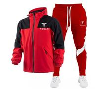 HYFZXWX Vestes imperméables pour hommes ensemble de survêtement Te_SLA costume de Jogging en plein air pull à capuche + pantalon ensemble d'alpinisme décontracté combinaison/b4/XXL