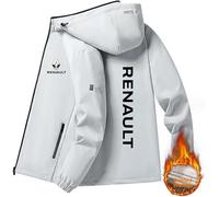 HYFZXWX Vestes rembourrées avec capuche pour hommes/femmes Ren-ault automne-hiver chapeau détachable vestes Cardigan décontractées pour l'extérieur vélo/B/L