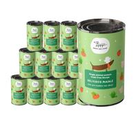 Hygge Aliments humides pour chiens monoprotéines au porc | avec pommes de terre et fenouil | Nourriture pour chien adulte | sans céréales, idéal pour chiens sensibles | Fabriqué en Italie | 12 x 400 g