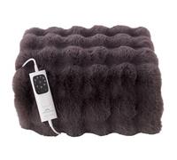 Dreamland Couverture chauffante Hygge Days Cloudy - Imitation fourrure Gris 160x120 cm 6T