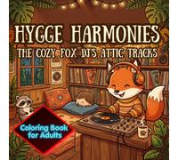 Hygge Harmonies Coloring Book for Adults: The Cozy Fox DJ's Attic Tracks: Bold and Easy Designs for Stress Relief, Mindfulness, and Relaxation