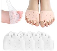 Hyggear Lot de 2/4 paires de séparateurs d'orteils en silicone, séparateurs d'orteils Hyggear, séparateurs d'orteils de pédicure, séparateurs d'orteils en silicone, respirants et doux, pour homme et
