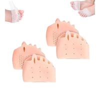 Hyggear Lot de 4 paires de séparateurs d'orteils en silicone doux respirant et correcteur d'oignon pour homme et femme, soulagement de la douleur des pieds, bon alignement, coussin confortable