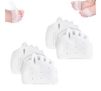 Hyggear Lot de 4 paires de séparateurs d'orteils en silicone doux respirant et correcteur d'oignon pour homme et femme, soulagement de la douleur des pieds, bon alignement, coussin confortable (4
