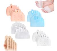 Hyggear Lot de 4 paires de séparateurs d'orteils en silicone pour femme, correcteur d'oignon, séparateurs d'orteils Hyggear pour femme, séparateurs d'orteils pour femme, séparateurs d'orteils