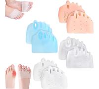 Hyggear Lot de 4 paires de séparateurs d'orteils en silicone pour femme et homme - Respirant et doux (4 paires x A)