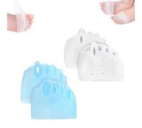 Hyggear Séparateurs d'orteils en silicone - 4 paires d'entretoises d'orteils en gel souple respirant et correcteur d'oignon pour homme et femme - Soulagement de la douleur des pieds, bon alignement