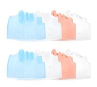 Hyggear Séparateurs d'orteils en silicone pour homme et femme, 2/4 paires de séparateurs d'orteils confortables en silicone pour orteils qui se chevauchent, oignons, respirants, doux (4 paires)