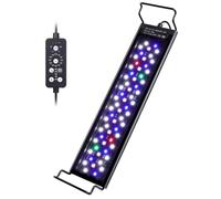 hygger 24/7 Éclairage Aquarium LED,14W Full Spectrum LED Light Aquarium,Lampe Aquarium LED Fish Tank Light avec 9 Colors and 10 Luminosité Réglables de 30-45cm Tanks