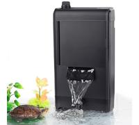 hygger 680LPH Filtre pour aquarium - Flûte intérieure de 8 W - Débit réglable - Filtre à réservoir tortue avec éponge et sacs en carbone pour grenouilles amphibiennes