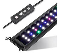 hygger Aquarium Éclairage, 23W RGB Éclairage Aquarium LED pour Réservoir d'eau Douce Avec 10 Niveaux de Luminosité, Minuterie Réglable, 3 Modes pour 81-101cm Réservoir Planté