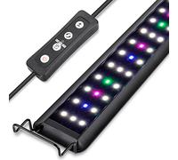 hygger Aquarium Éclairage,32W RGB Éclairage Aquarium LED pour Réservoir d'eau Douce avec 10 Niveaux de Luminosité, Minuterie Réglable, 3 Modes pour 117-137cm Réservoir Planté