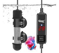 hygger Chauffage Aquarium Mini Chauffage Aquarium, Submersible Chauffage pour Aquarium, Réglable Aquarium Heater 15-34℃ avec Digital Display Controller pour Aquarium de Poissons et de Tortues (100W)