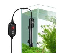 hygger Chauffage d'aquarium, 200 W submersible avec double affichage numérique de température, chauffe-réservoir tortue Betta pour aquariums d'eau douce et salée de 115 à 152 L