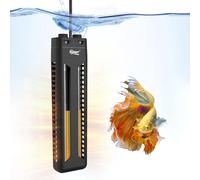 hygger Chauffage d'aquarium, 600 W/800 W submersible double quartz anti-explosion avec pour réservoir d'eau douce et salée (600 W)