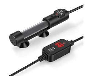 hygger Chauffage d'aquarium submersible 100 W avec contrôleur de température numérique, mini chauffage d'aquarium pour aquariums de 37 à 78 litres, protection contre la surchauffe et hors de l'eau
