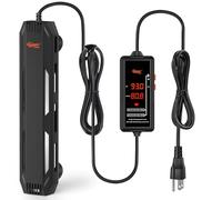 hygger Chauffage d'aquarium submersible 300 W/500 W/800 W/1000 W avec contrôleur de température, alarme de protection contre les surchauffes et hors eau pour eau douce salée (300 W, 125 à 270 gallons)
