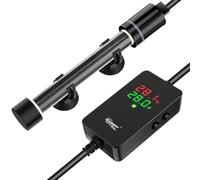 hygger Chauffage d'aquarium submersible réglable 300 W, chauffage pour aquarium tortue Betta pour eau douce salée de 151 à 227 L, modes de précision et d'économie d'énergie