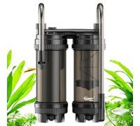 hygger Filtre externe 9 W à double débit pour aquarium - 450 l/h - À suspendre - Pour eau douce et salée de 27 à 74 L