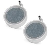 hygger Lot de 2 nano-pierres à air pour aquarium, 5,1 cm, silencieux, diffuseur d'oxygène dissous à haute teneur en oxygène, aérateur, pompe à air pour aquarium hydroponique