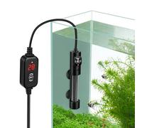 hygger Petit chauffage d'aquarium, 100 W submersible avec double affichage numérique de température, chauffe-réservoir tortue Betta pour aquariums d'eau douce et salée de 38 à 75 L