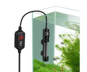 hygger Petit chauffage d'aquarium, 100 W submersible avec double affichage numérique de température, chauffe-réservoir tortue Betta pour aquariums d'eau douce et salée de 38 à 75 L