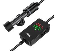 hygger Petit chauffage submersible réglable pour aquarium 100 W, chauffage Betta pour eau douce et salée de 38 à 75 L, modes de précision et d'économie d'énergie