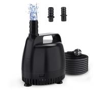 hygger Pompes à Eau pour Aquarium,2500L/H Aquarium Pompe à Eau Submersible for Fountain Pond Hydroponic Statuary Waterfall,45W Aquarium Water Pump avec 2 Buses