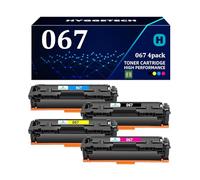 Hyggetech 067 Lot de 4 Toners compatibles Canon 067 067H pour i-SENSYS MF655CDW MF657CDW LBP631CW LBP633CDW MF651CW (Noir, Cyan, Jaune, Magenta, Lot de 4)