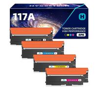 Hyggetech 117A Cartouches de Toner compatibles 117A Toner pour Color Laser 150nw MFP 179fnw 150a 178nwg 179fwg (W2070A W2071A W2072A W2073A)