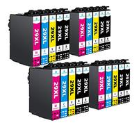 Hyggetech Lot de 20 cartouches d'encre de rechange 29XL compatibles avec Epson Workforce Pro XP432 XP245 XP455 XP235 XP345 XP255 XP452 XP352 XP455 XP435
