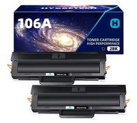 Hyggetech Toner Compatible avec HP 106A W1106A - 2 Noir pour Laser MFP 137fwg, 107w, 107a, 107r, 135a, 135wg, 135w, 137fnw