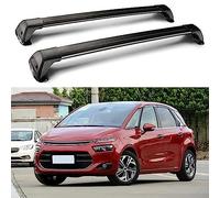 HYGGLY 2 Pièces Voiture Barres De Toit Aluminium pour Citroen C4 Picasso MPV 2015 2016 2017, Barres Transversales De Galerie de Toit de Voiture Rails Rack Porte-Bagages Accessoires,Black/a
