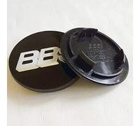 HYGGLY 4 pièces Auto Cache Moyeux, pour BBS 70MM Centre de Jante Capuchons Centre Roue Badge étanche Anti-poussière Décoration de Forme Accessoires