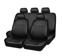 HYGGLY 9 pièces Ensembles De Housses Siège Voiture pour BMW 1 Series E87 (5door) 2004 2005-2010, Cuir Imperméable Respirant Housses de Siège Confortable Coussins Siège Protection Interieur,Black/A