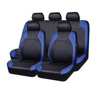 HYGGLY 9 pièces Ensembles De Housses Siège Voiture pour BMW 1 Series E87 (5door) 2004 2005-2010, Cuir Imperméable Respirant Housses de Siège Confortable Coussins Siège Protection Interieur,Blue/A