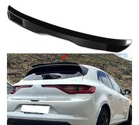HYGGLY Becquet de Toit Arrière Universel pour Megane 4 IV GT Sport Tourer 2016-2022, Aileron Arrière de Voiture Aileron de Coffre Arrière Couvercle de Coffre Ailes de Lèvre,GlossyBlack/A