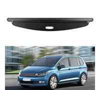 Voiture Étagère Arrière Rétractable De Coffre pour TOURAN 2016-2022, Housse Colis Cargo Coque Cache-Bagages Couverture De Cargaison Confidentialité Bouclier de Sécurité,Black/A