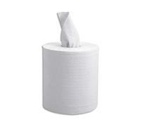 HYGIENE Colis de 6 Bobines d'essuyage Maxi predecoupee 2 plis blanche 450 feuilles - Format 35 x 19,5 cm