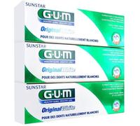 Hygiène Dentaire Gum Original White Dentifrice Lot De 3 X 75 Ml 841623