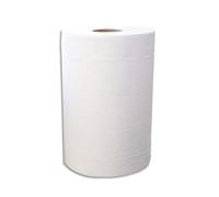 HYGIENE Lot de 2 Bobines d'essuyage 2 plis 150 formats 25 x 19,5 cm - L37,5 m D11,5 cm Blanc
