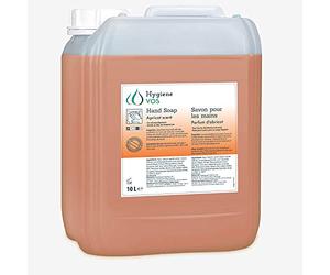 Hygiene VOS Savon Liquide 10 litres Abricot pour les Mains pH Neutre pour une Utilisation Quotidienne. Formule Extra Douce et Ingrédients Biodégradables