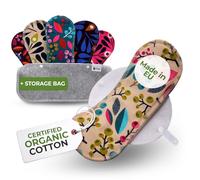 Hygiéniques Lavables Bio en Coton pour Flux Léger (S+M, x6); FABRIQUÉES dans l'UE, Protection Menstruelle Réutilisable, Lavable à Haute Température, Douce & Non-Irritante pour Femmes & Ados