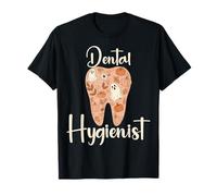 Hygiéniste Dentaire Dent d'automne Citrouille Feuilles d'automne Fantôme T-Shirt