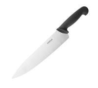 Hygiplas Chef Couteau de cuisine Noir 25 cm - Lame tranchante en acier inoxydable nécessitant peu d’entretien C264
