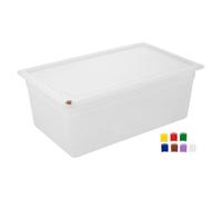 Hygiplas Click PP 1-1 GN avec couvercle et 7 clips de couleur, 200 mm, 25,6 l, lot de 4